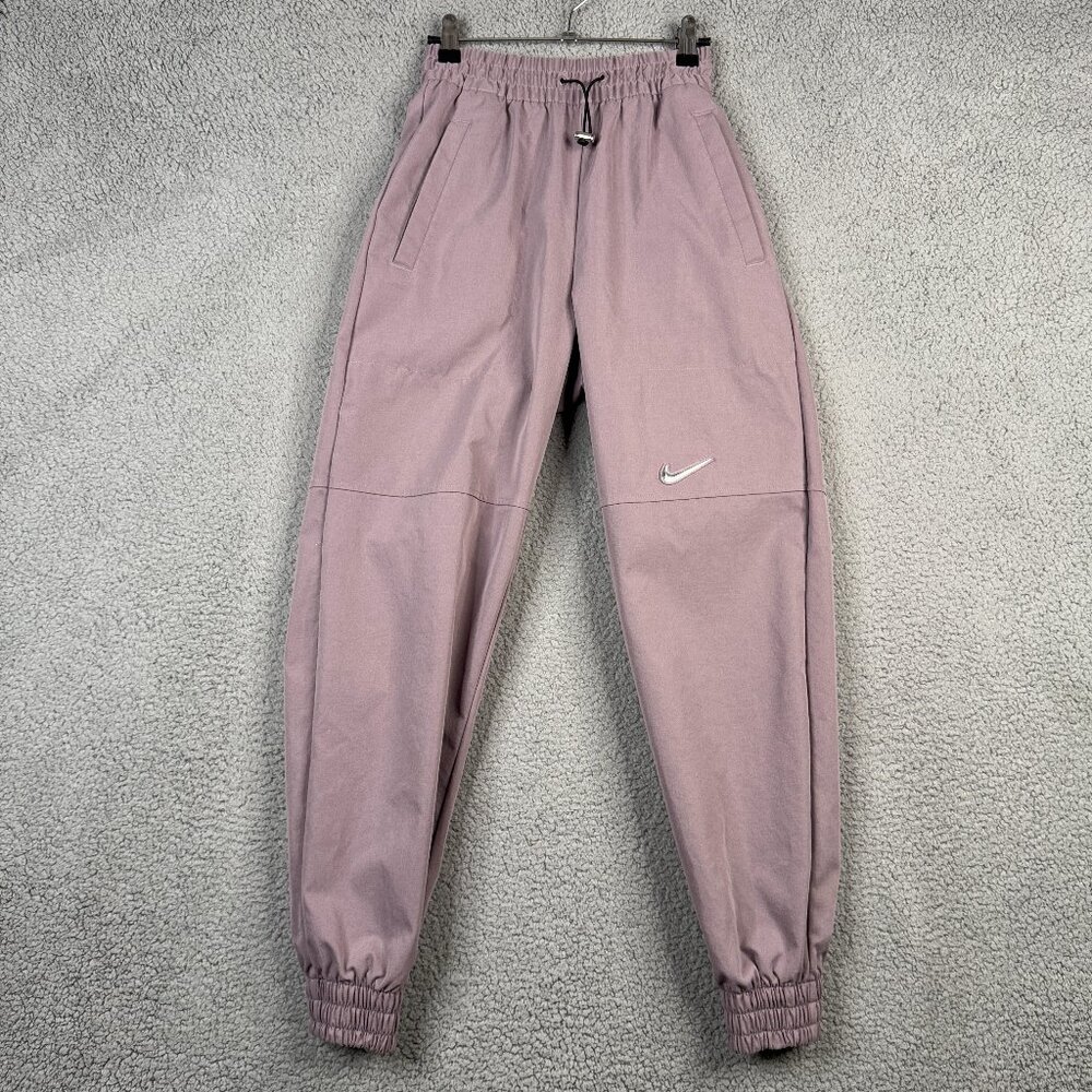 Nike Pants Womens Size XS Dusty Purple NSW Swoosh Woven Joggers Loose Fit